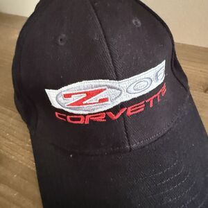 Chevy Corvette Z06 Hat Embroidered Cap, Black Adjustable